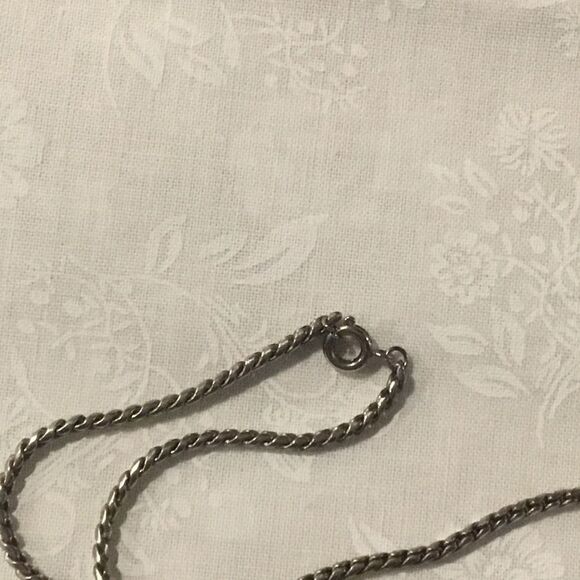 Dark Silvertone Necklace with Ship Pendant - Picture 4 of 4